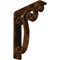 Ekena Millwork Avery Wrought Iron Bracket, (Triple center brace), Antiqued Bronze 2"W x 7 1/2"D x 10"H BKTM02X07X10TAVABZ - alternate 1